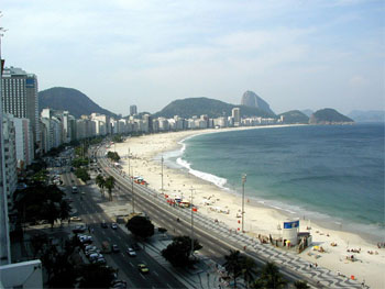 Praia de Copacabana, a partir do Posto 6